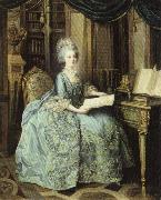 Lie Louis Perin-Salbreux Portrait of Marie Antoinette oil painting on canvas